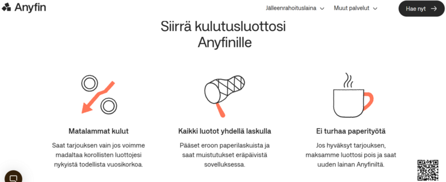anyfin kulutusluotto