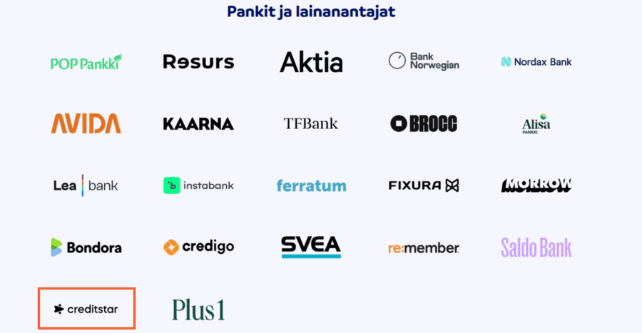 creditstar sortterin yhteistyökumppani