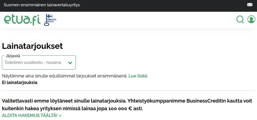 Etua.fi kokemuksia