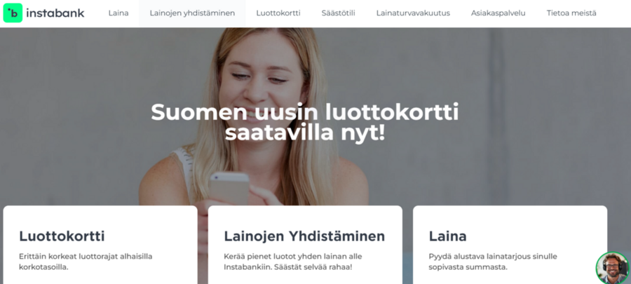 instabank lainavaihtoehdot