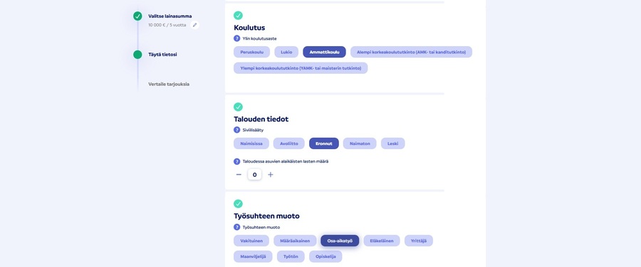 lainahakemus omat tiedot