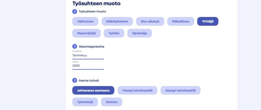pienyrittäjän lainahakemus