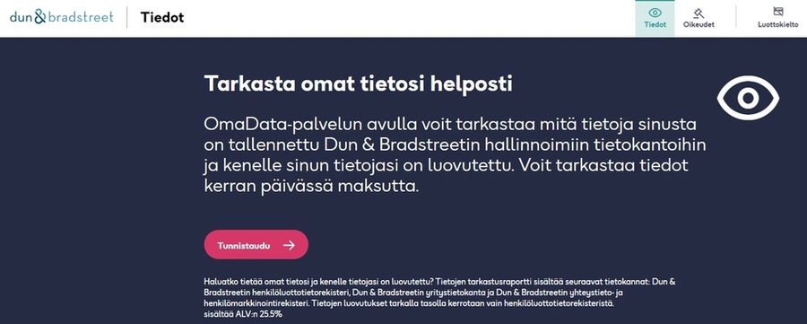 negatiivinen luottotietorekisteri