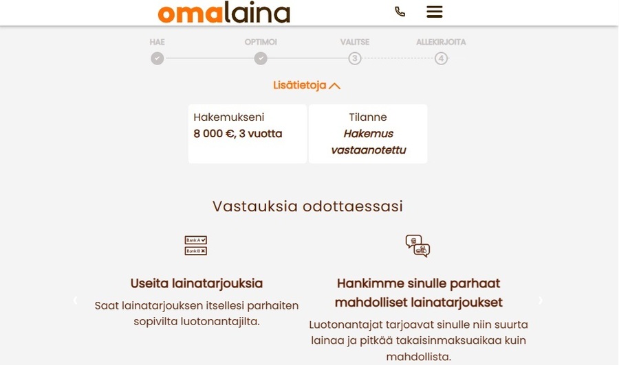 omalaina.fi lainavertailu