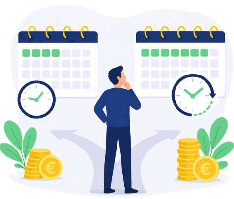 pitkä laina-aika vai lyhyt laina-aika