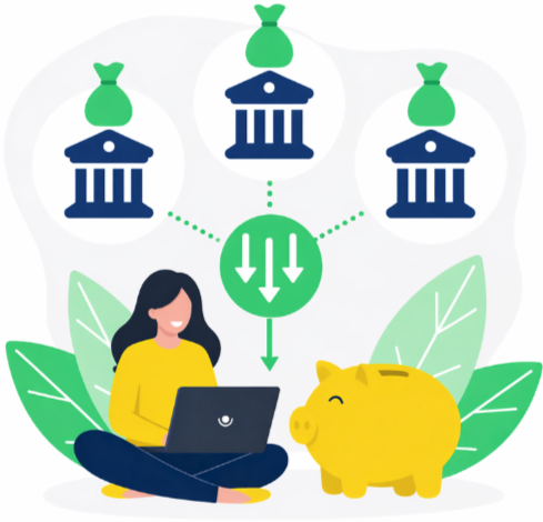 yhdistelylainaa eläkkeellä