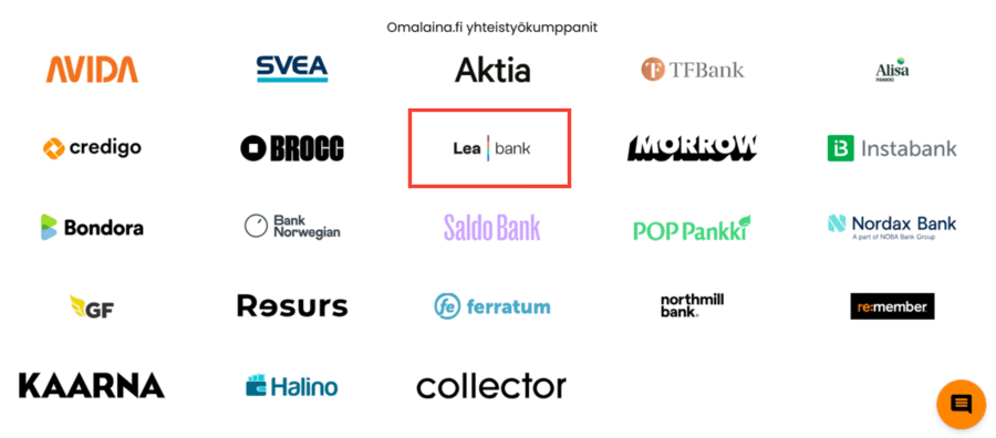 lea bank omalainan yhteistyökumppani