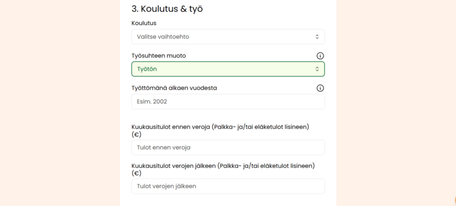 omalaina laina työttömälle