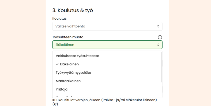 omalaina lainaa eläkeläiselle